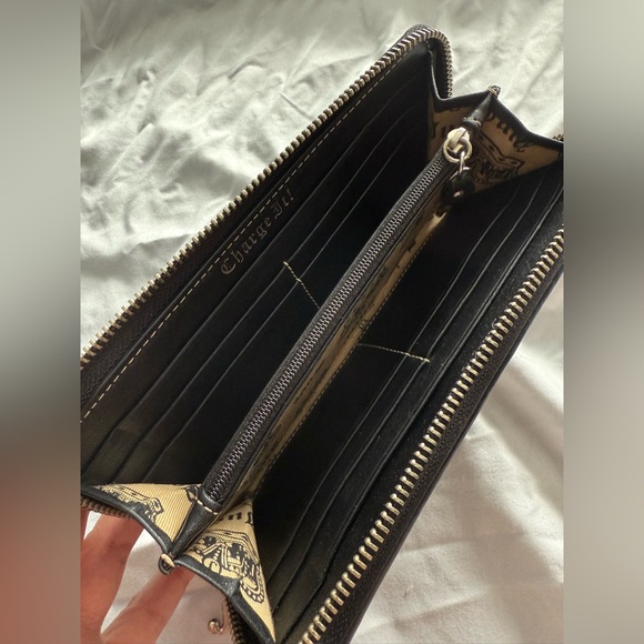 VINTAGE BROWN VELVET JUICY COUTURE WALLET - Picture 3 of 3